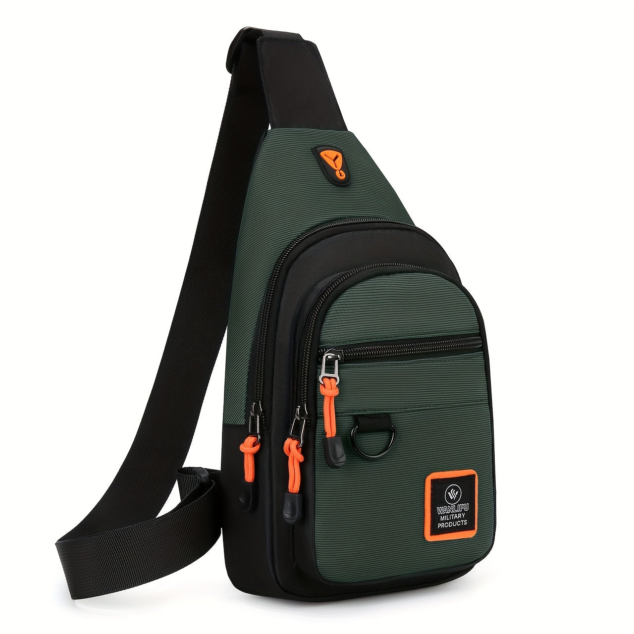 Durable, lightweight chest bag for outdoor activities with ample space.