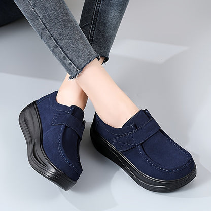 Women's trendy loafers with platform soft sole for comfortable daily wear.