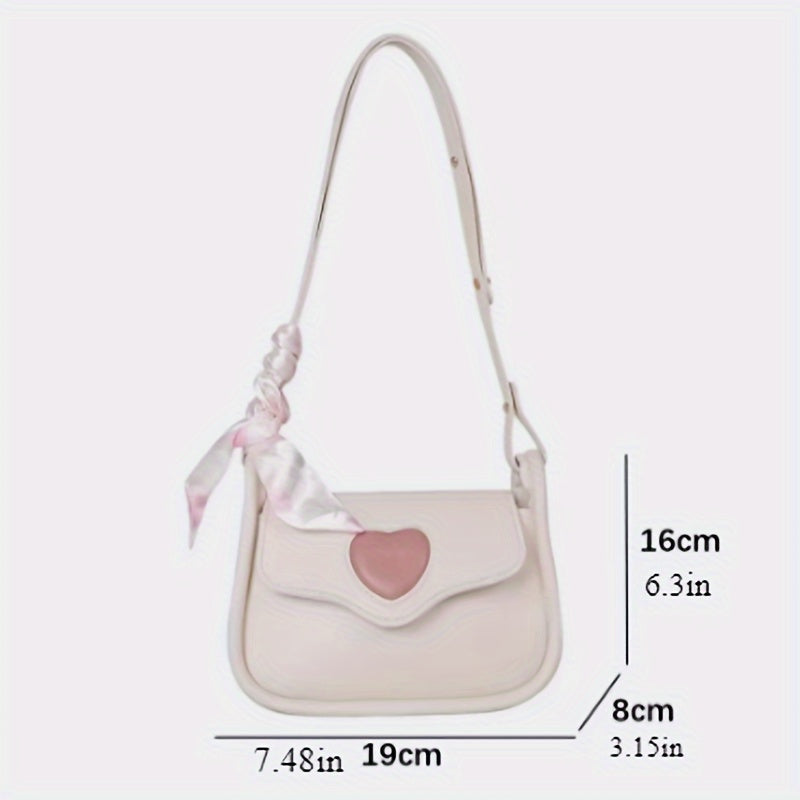 Fashionable retro saddle bag with a slanted cross design, ideal for trendy women.