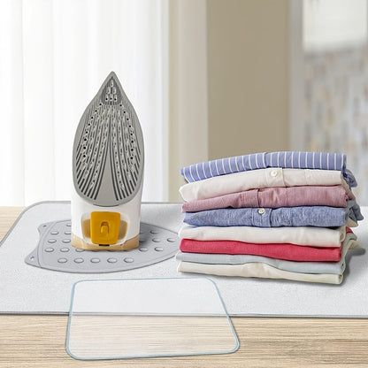 Set of 3 Foldable Ironing Board Pads - Safe Ironing on Any Tabletop with Heat Resistant, Non-Slip Surfaces - Ideal for Travel, Home Use