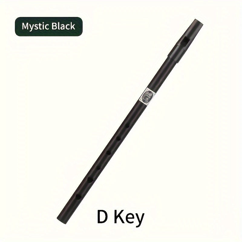 Beginner-friendly Irish tin whistle with intricate bird and fish designs. Made of durable aluminum alloy with a sleek painted finish. Includes protective case and lanyard. Ideal for music