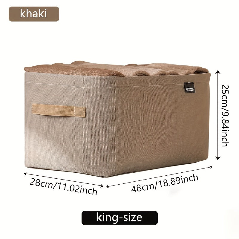 Versatile Clothes Storage Box, Portable Wardrobe Organizer with Handles