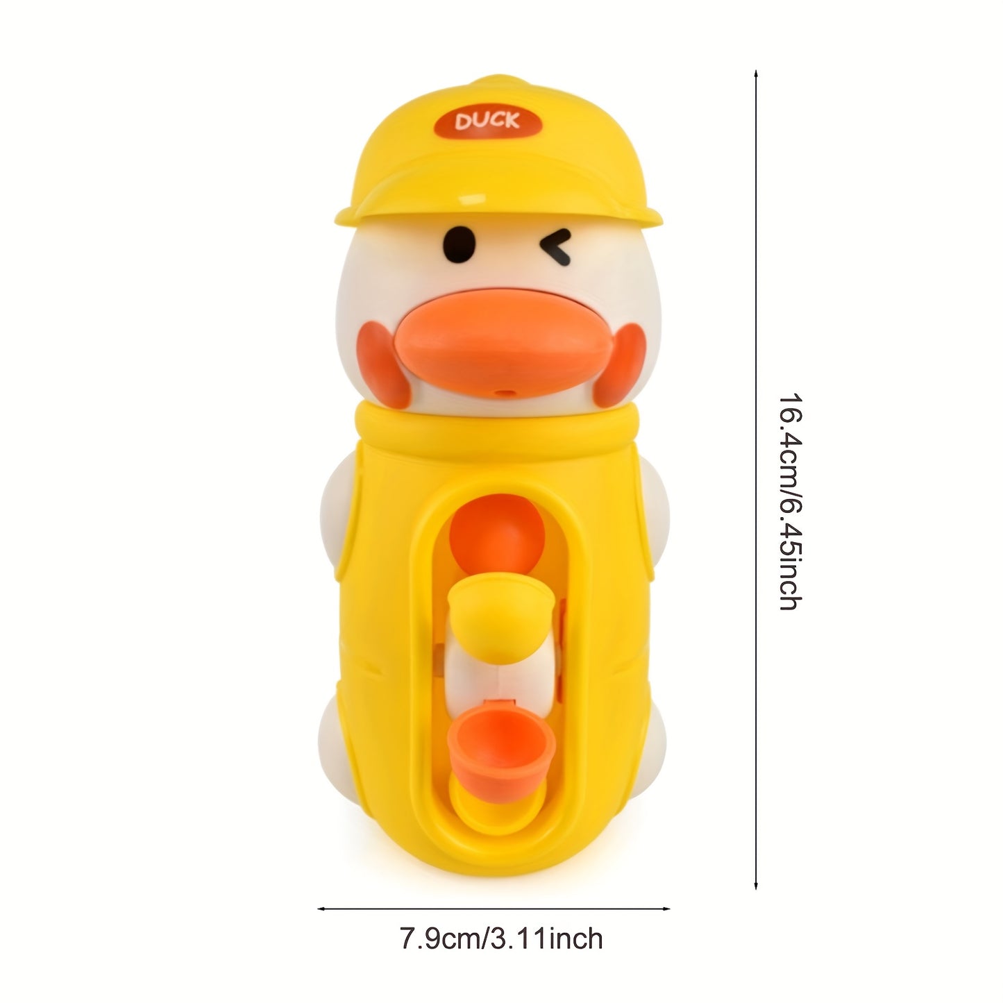 Cute duck and elephant bath toys with waterwheel spinner, suction cup attachment. Ideal birthday gift for children.