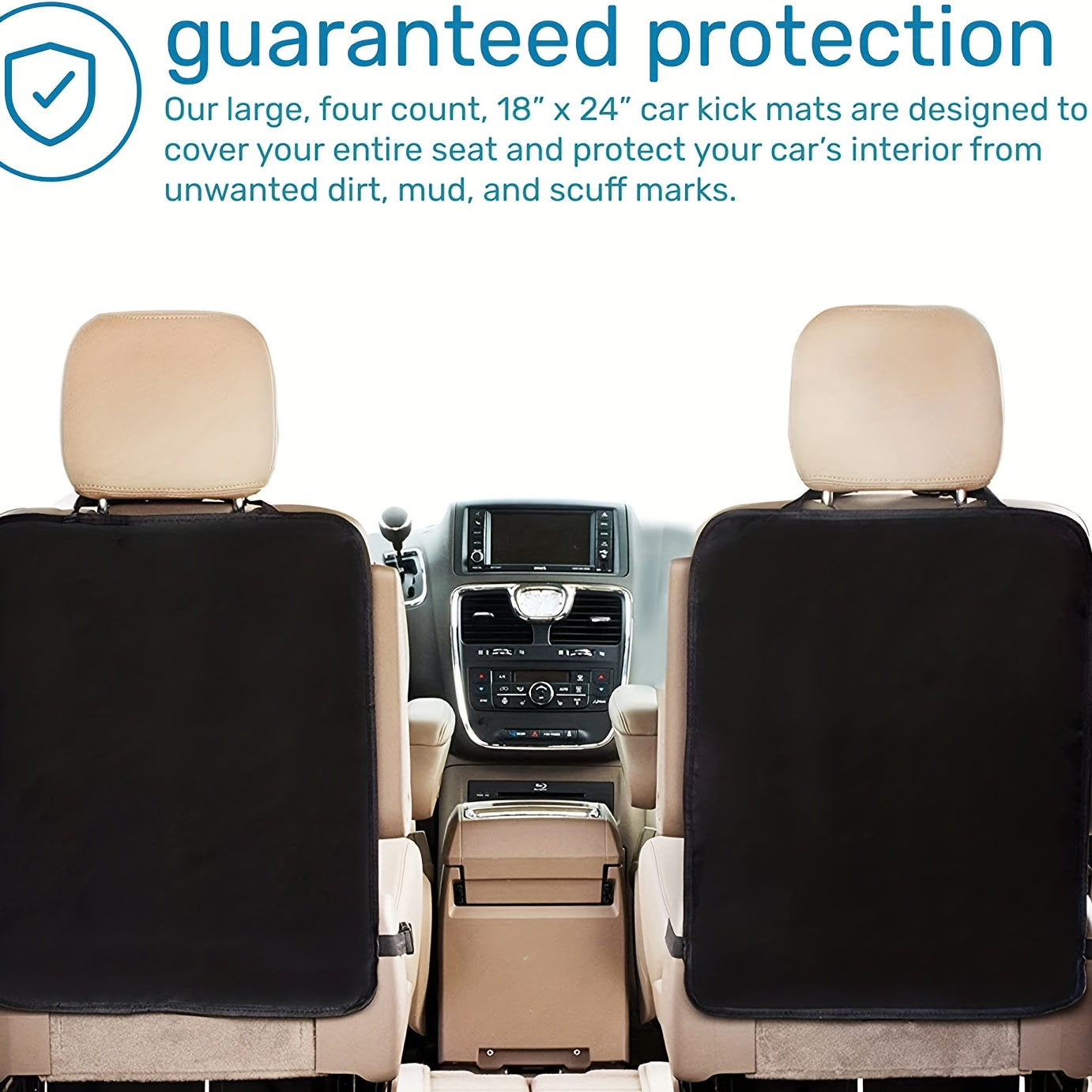 Protect your car seats with our waterproof Car Seat Protector Pad. Say goodbye to spills and stains with this anti-kick pad. The perfect gift for Halloween, Thanksgiving, or Christmas.