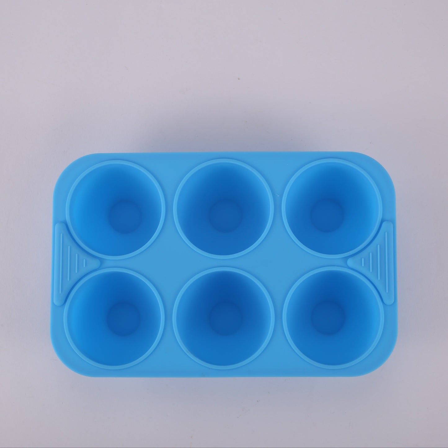 1 piece or pack of 5 pieces, Food-Grade Silicone Egg Bite Mold measuring 17.98cm X 11.94cm. This mold has 6 cavities and can also be used as a cake baking pan for rectangular dual-pot air fryers. It is heat resistant, easy to clean, and safe for use in