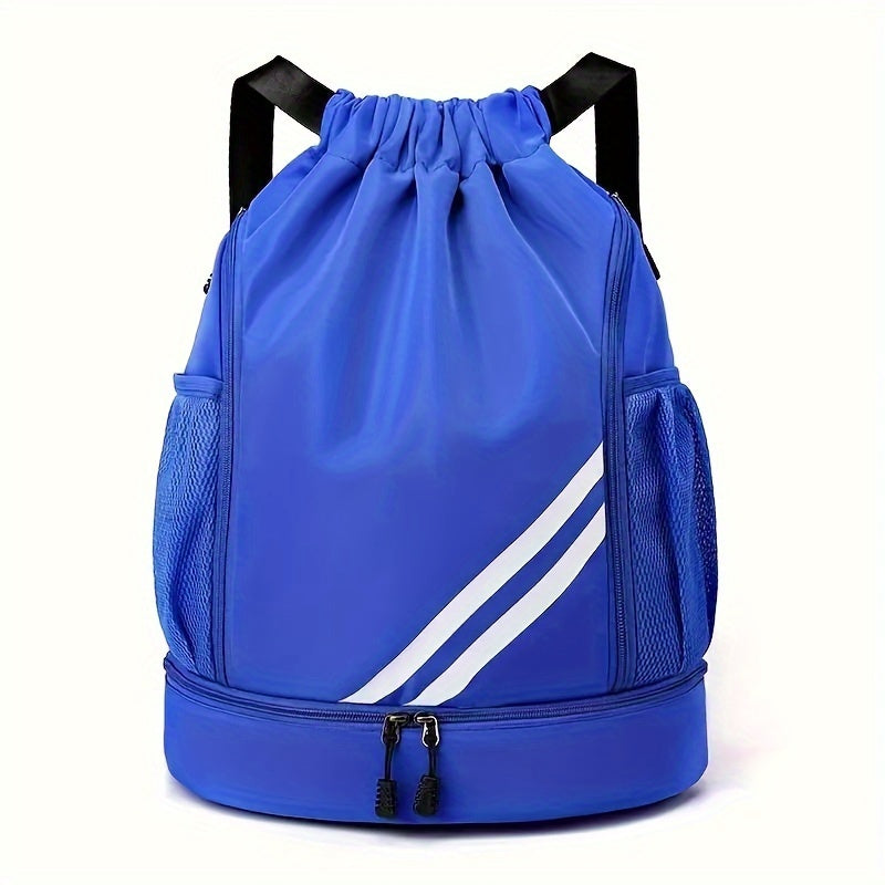 Sport storage backpack with dry/wet separation, perfect for sports fans.