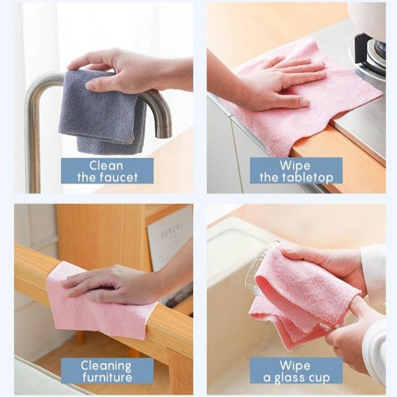 Get all your cleaning needs covered with a pack of 20 reusable microfiber cleaning wipes on a roll. These versatile rolls can be used as kitchen cloths, dish rags, or paper towel replacements. Made from woven fabric, they are perfect for any room in the