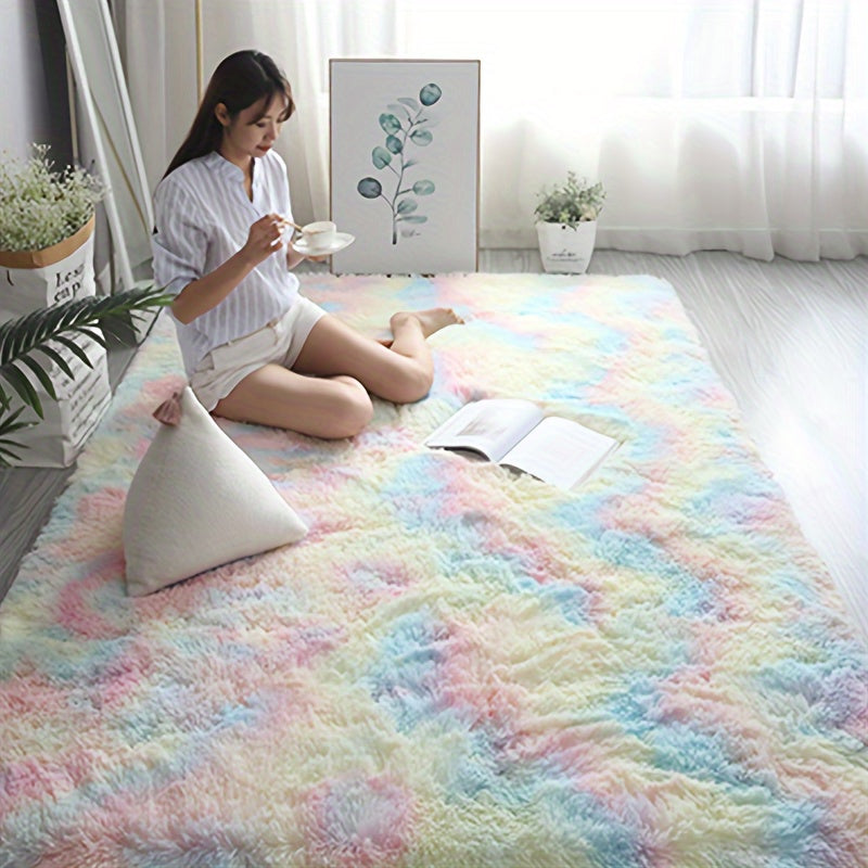 Soft and fluffy area rug, perfect for adding luxury to your bedroom and home decor. Non-slip and machine washable for easy maintenance.