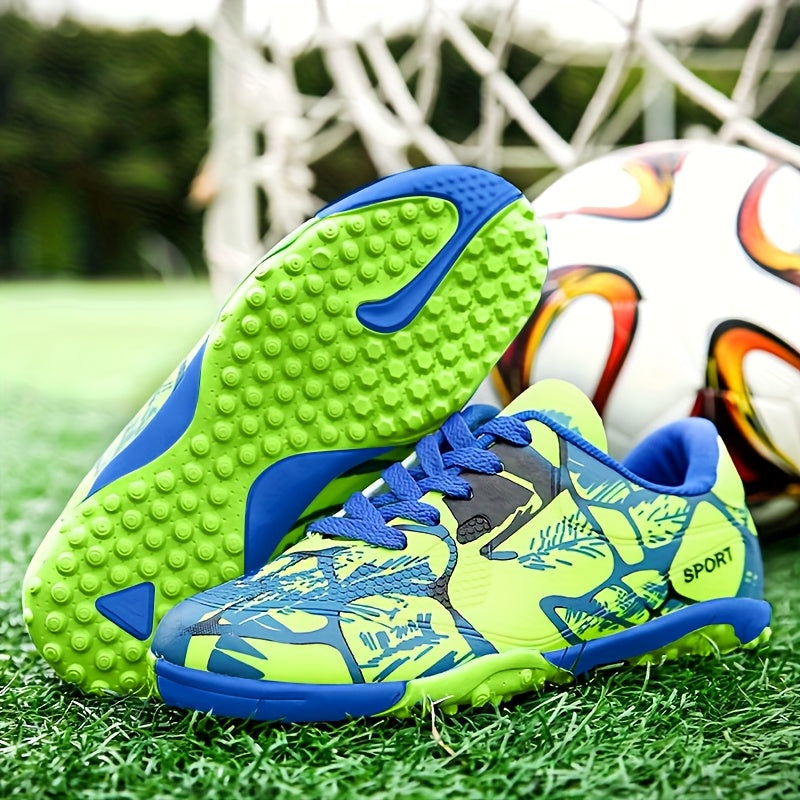 Men's Turf Football Boots: Outdoor Anti-skid Soccer Cleats for Winter & Autumn.