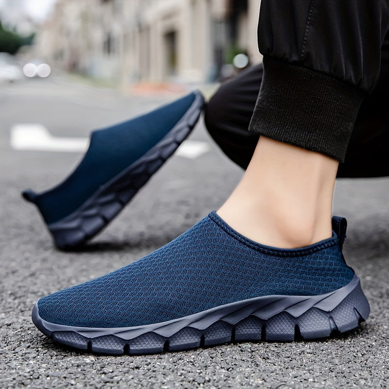 Breathable, lightweight slip-on running shoes for all-season outdoor activities and daily wear. Features MD sole for ultimate comfort and support.