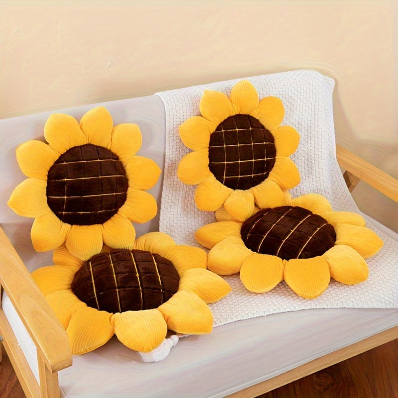 Adorable Sunflower Pillow, Ideal for Decorating Your Home or Gifting This Christmas