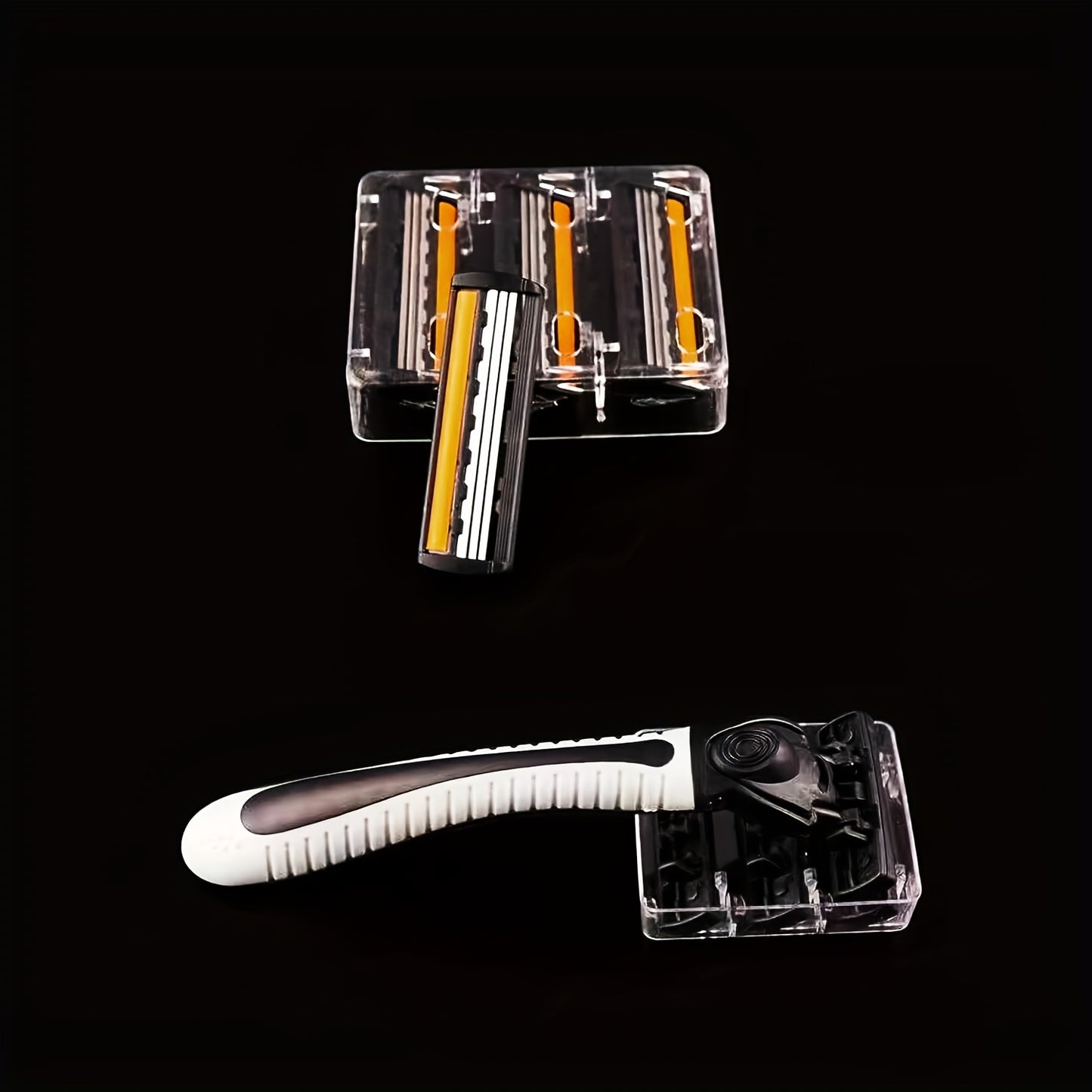 Classic 3-layer Manual Razor Set with multiple refill options for daily face care.