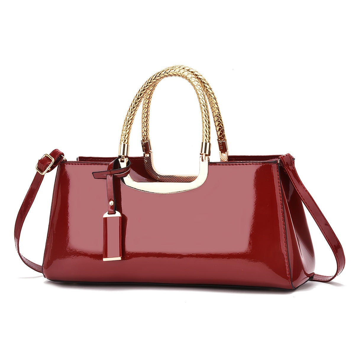 Stylish evening handbag for women, perfect for parties and weddings. Features zipper closure, polyester lining, solid color, and edge painting.