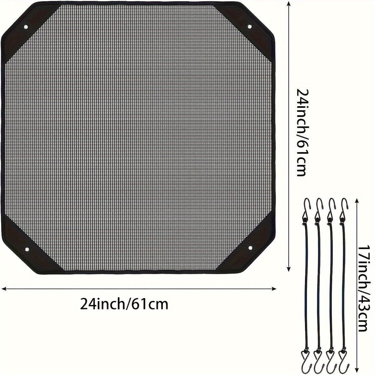 Protect your AC unit all year round with the 1-piece Universal Air Conditioner Cover. Made of durable polypropylene mesh with a leaf guard, this heavy-duty cover offers easy installation and reliable outdoor protection for your unit in any season.