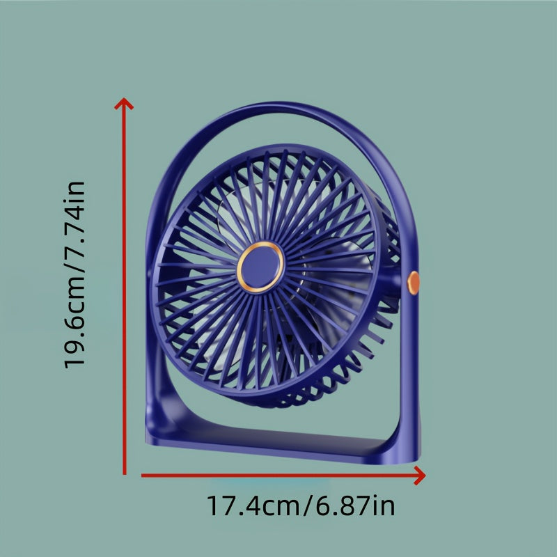 Introducing the Jkuoo Ultra-Quiet USB-C Desk Fan, a compact and portable cooling solution with powerful airflow and 5-speed adjustment. With a 360° tilt feature and ambient night light, this fan is perfect for both office and home use. Enjoy silent