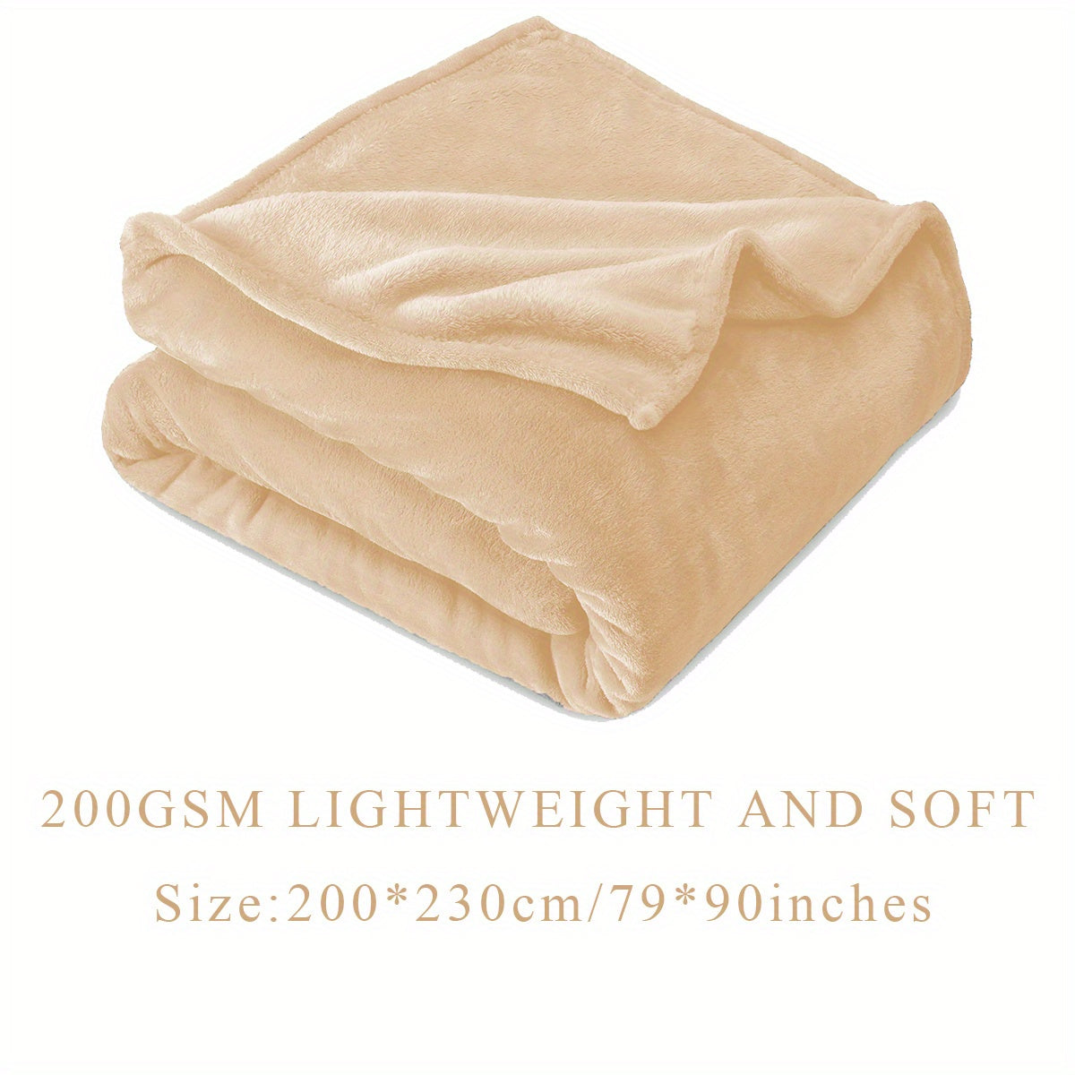 Solid Flannel Blanket, 200G, 1 piece