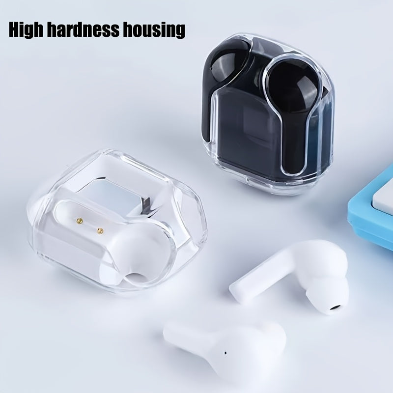 TWS Wireless Earphones with Digital Display, Breath Light, Rechargeable Lithium Battery, Condenser Microphone, Volume and Touch Control, Closed-back Earcup Style, USB and Type-C Port