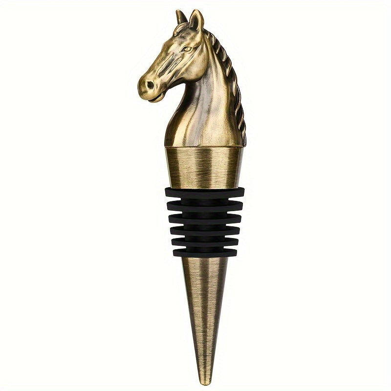 Wine Stopper in the Shape of a Horse's Head, for Preserving Wine and Champagne