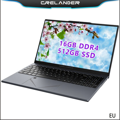 CRELANDER 39.62cm Intel 11th Gen Laptop with 2K IPS Screen, Fingerprint Unlock, Backlit Keyboard, 16GB DDR4, 512GB SSD, 5000mAh Battery - Dark Blue Windows 11 Notebook