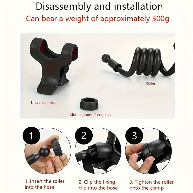 360-degree rotatable phone holder made of PC material for various settings, suitable for ages 12 to 14 and 18+.