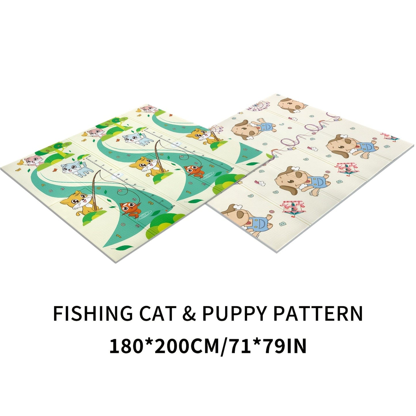 High-Quality PE Material Extra-Large Reversible Play Mat with Non-Slip and Waterproof Features - Includes Portable Travel Bag - Ideal Present for Youngsters during Christmas, Halloween, Thanksgiving, Easter, Housewarming, and other Special Occasions