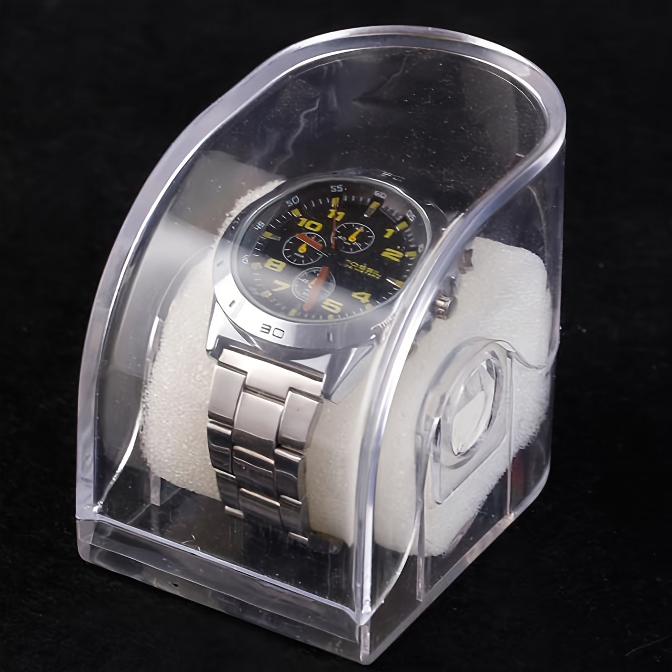 1 Classic Transparent Plastic Watch Box Gift Box made of Acrylic