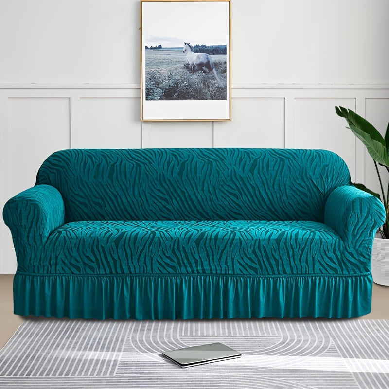 Dustproof sofa slipcover for all seasons, universal fit for couches, protects furniture in home decor.