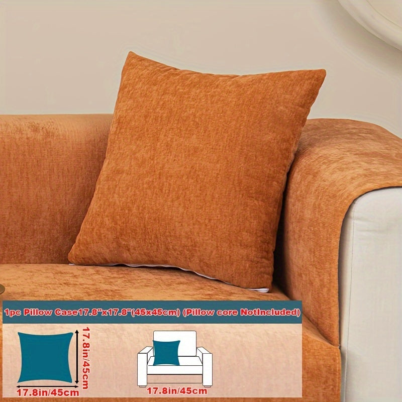 Chenille Sofa Cover suitable for armchairs to 4-seater sofas, pet-friendly, non-slip, machine washable - 1pc.