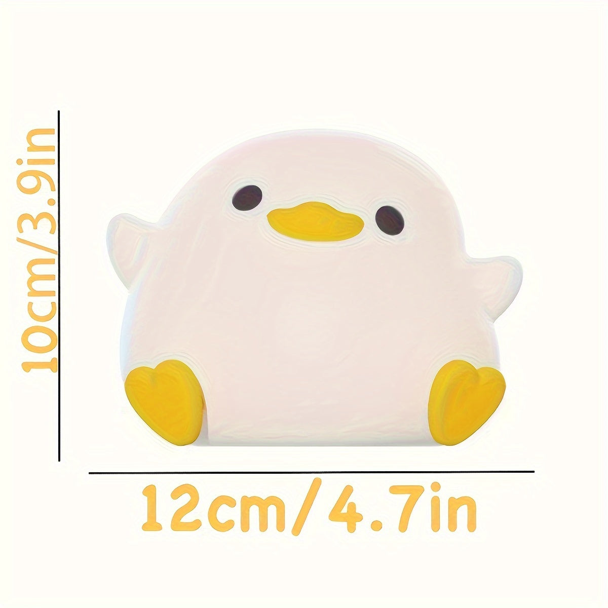 Duck-shaped silicone night light and pat lamp: Soft, eye-safe USB rechargeable bedside light for cozy room decor.