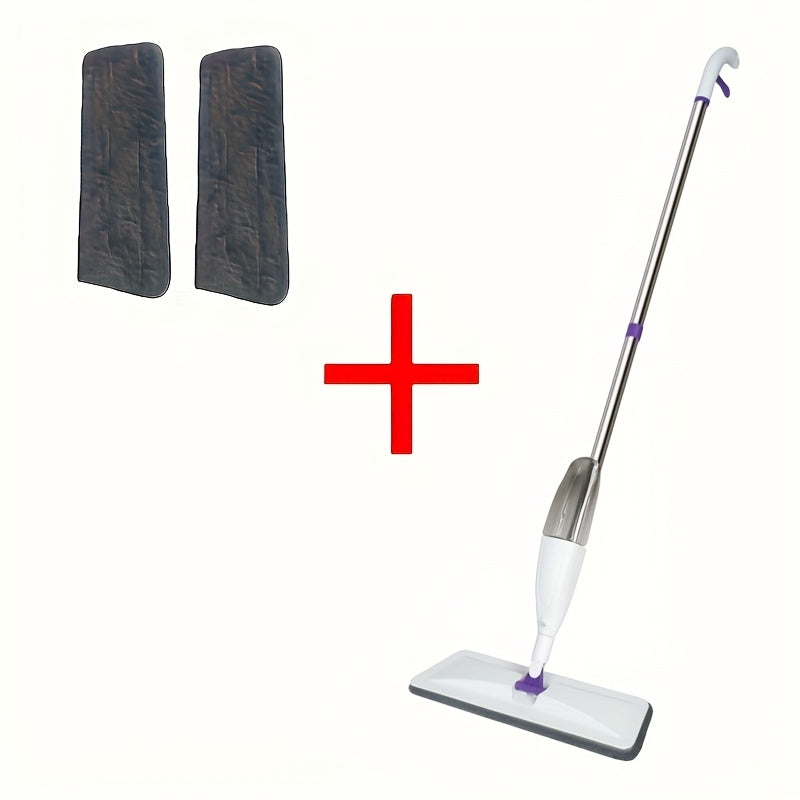 Flexible Microfiber Spray Mop for Effortless Floor Cleaning on various surfaces with reusable pads