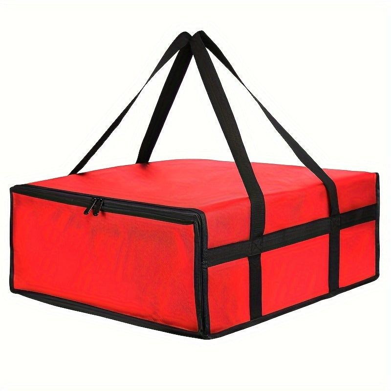 Spacious Insulated Pizza Delivery Bag - Sturdy, Eco-Friendly Lunch Carrier for Outdoor Activities, Work, and School - Ideal for Students and Professionals Going Back to School