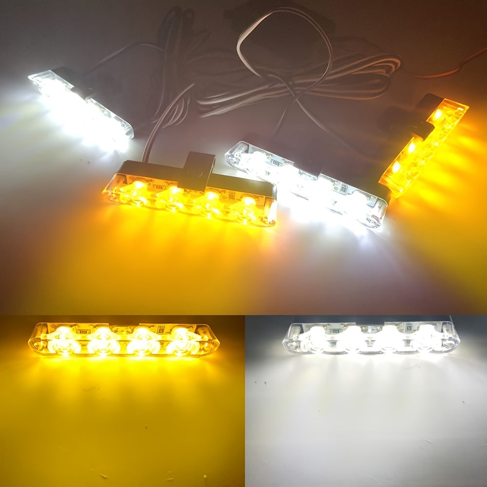 16LED Car Grill Light Strobe Lights with Remote for Cars Truck SUV