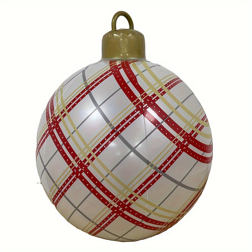 Inflatable Christmas balls are eye-catching PVC balloons used in gardens, entrance passages, front doors, terraces, lawns, and entrance halls for seasonal decoration.