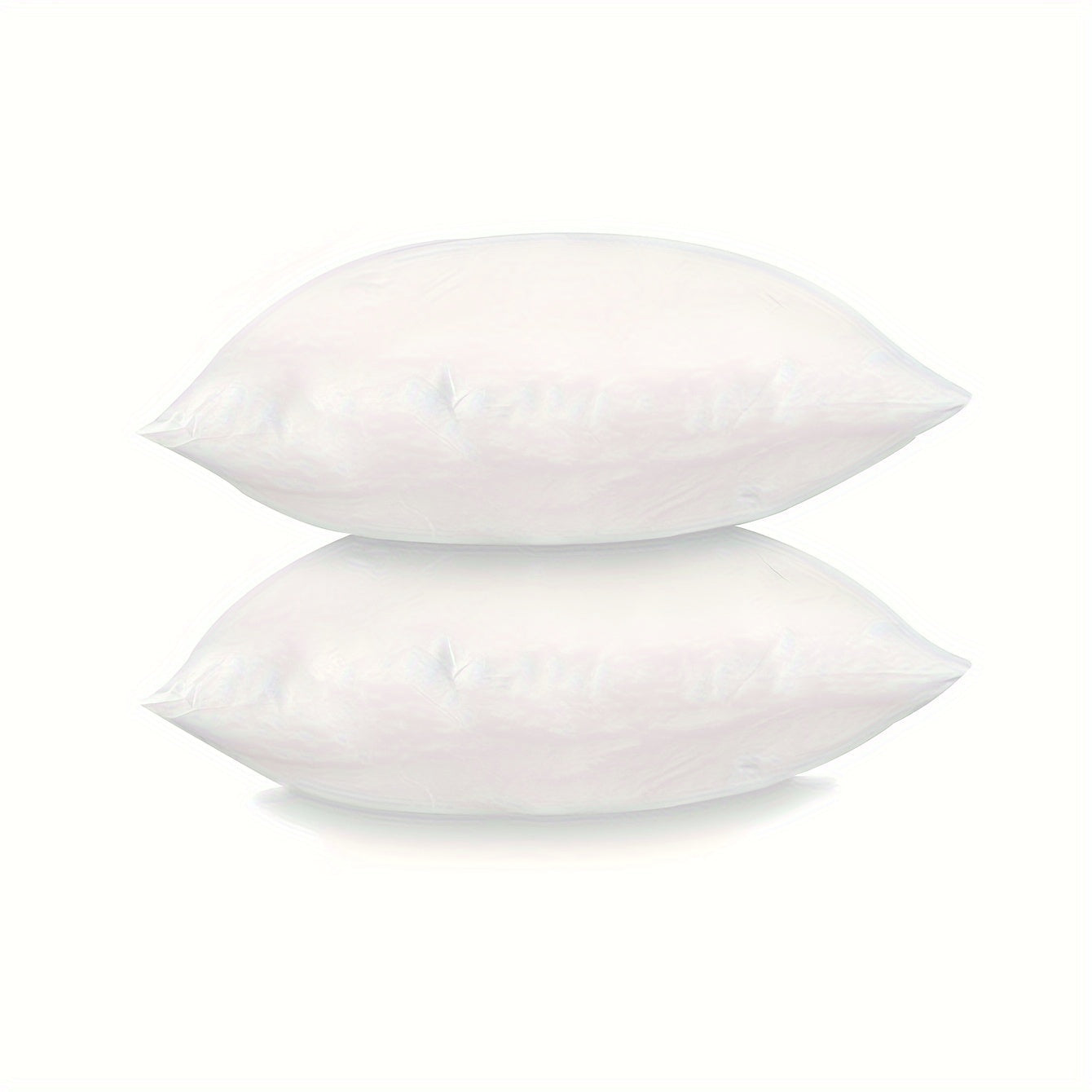 Soft, fluffy square pillow inserts with zipper closure available in sets of 1, 2, or 4. Made with 100% machine washable polyester cover material and filled with 100% polypropylene. These white-colored pillows are suitable for all seasons and can be used