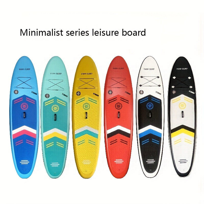 Durable PVC paddle board ideal for water sports like surfing and SUP, perfect for outdoor activities.