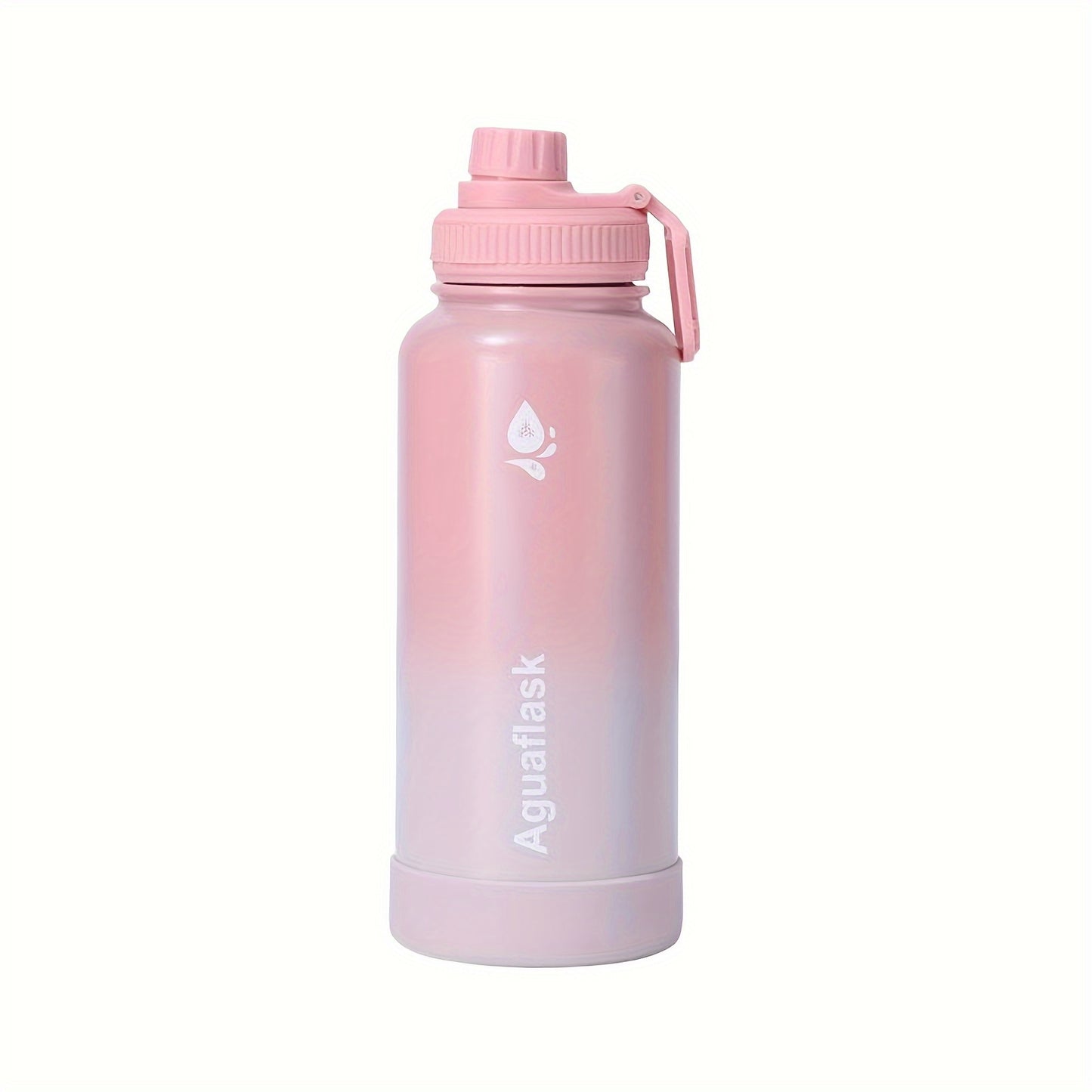 500ml stainless steel water bottle with lid, reusable, hand wash only, vacuum insulated, holiday theme, portable sports flask.