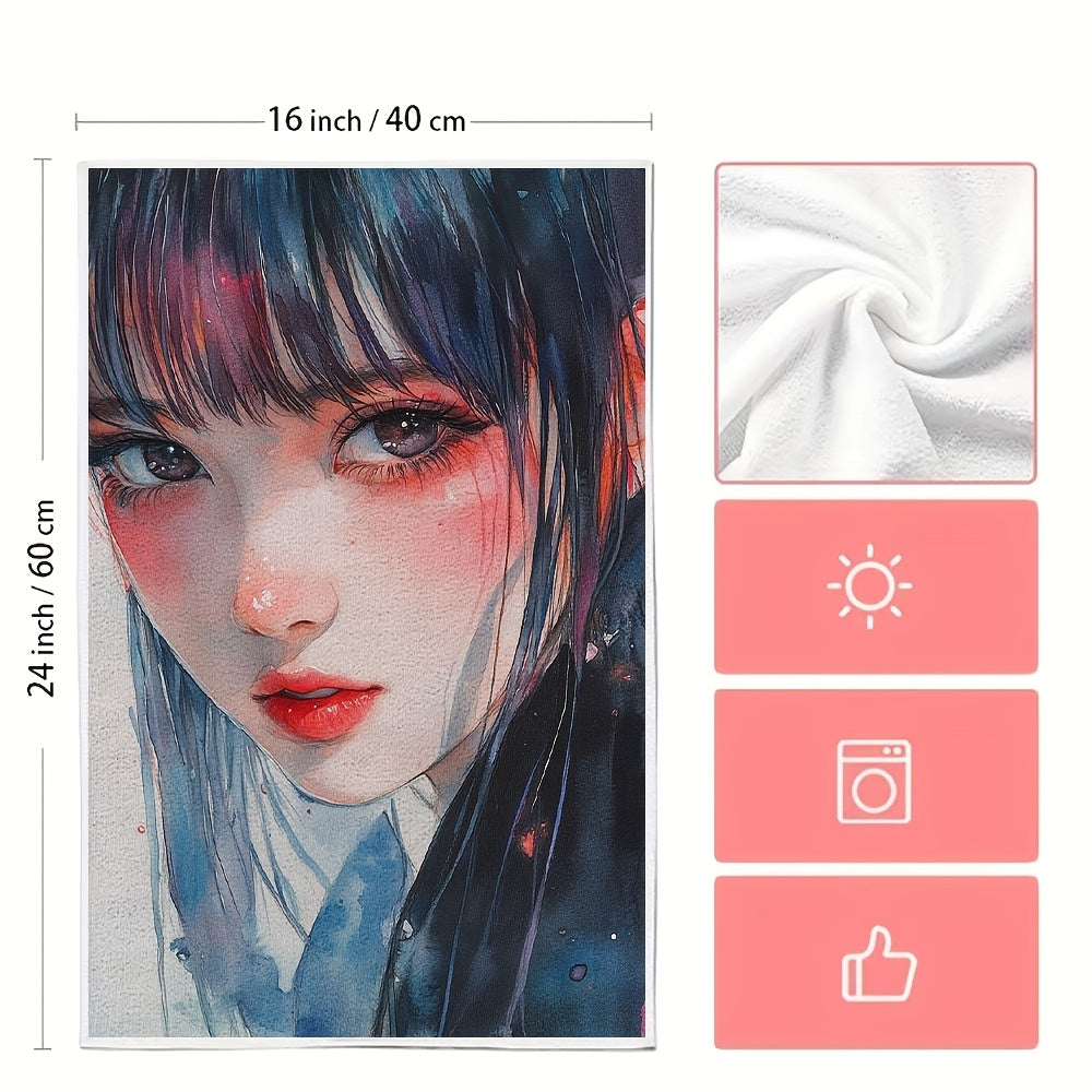 This collection includes 2 ultra-soft kitchen towels with designs inspired by popular Kpop and Jpop artists such as Jurin, Harvey, Chisa, Hinata, Maya, Juria, and Cocona. The highly absorbent dish and hand towels are ideal for holiday decoration, machine