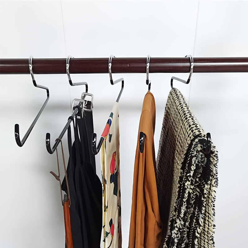 Get organized with the 1 piece Space-Saving Metal & Plastic Hat Rack! This portable hanging cap holder is perfect for your closet, made of durable steel to accommodate up to 20 hats of various types and sizes. In sleek black, this multipurpose hanger is