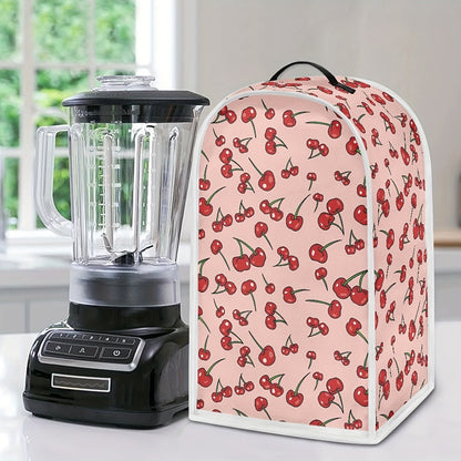 Protect your kitchen appliances in style with a 1pc Strawberry-Themed Blender Dust Cover. This cover comes with a convenient top handle, making it easy to remove and put on. It is anti-fingerprint and pink in color, adding a touch of fun to your kitchen.