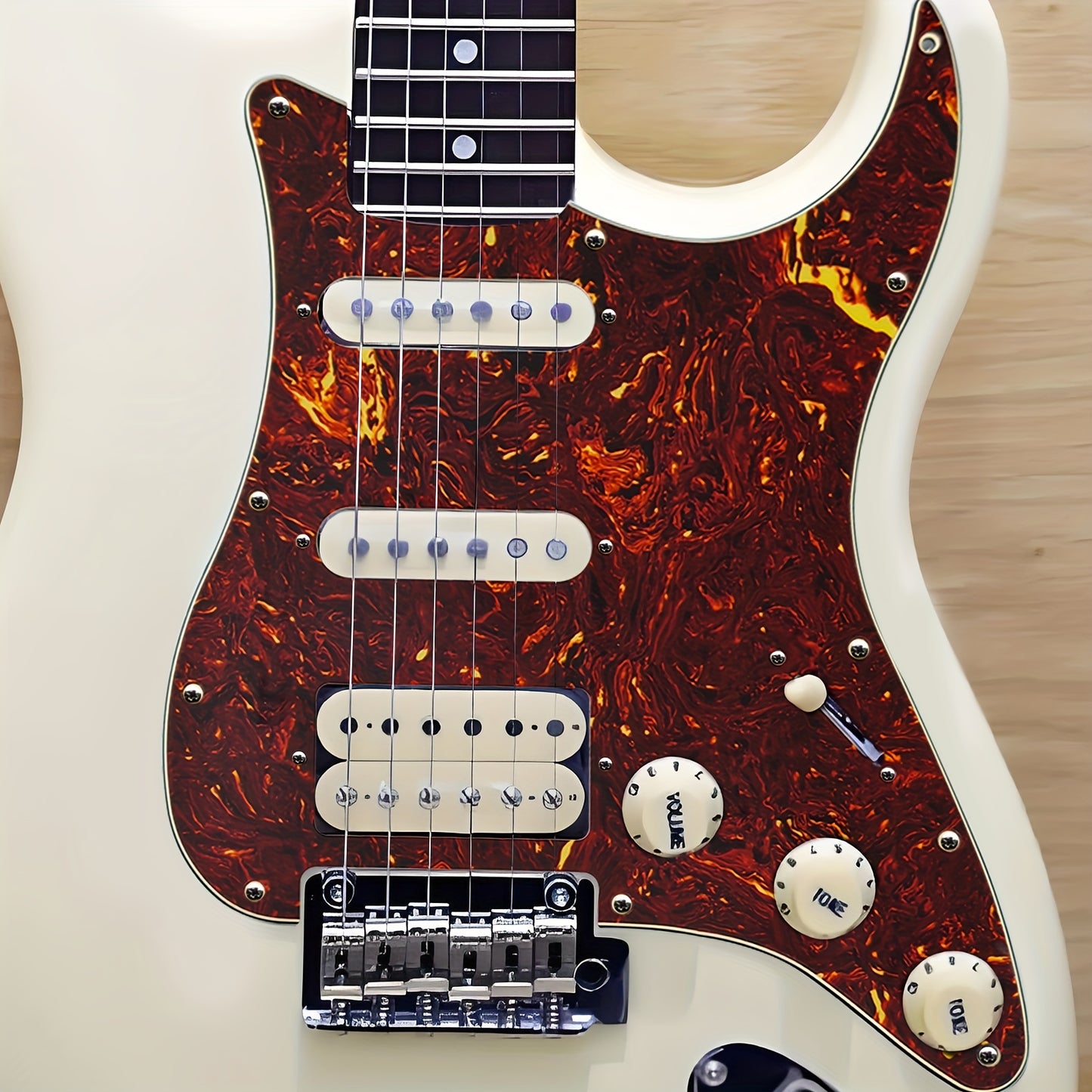 HSS 11-hole ST electric guitar pickguard for standard FD ST modern style guitars, colors available: black, white, beige.