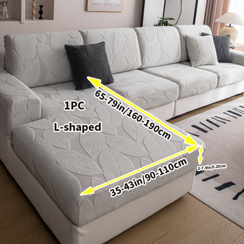 Durable Jacquard Sofa Cover suitable for all seasons, washable and stretchable, designed for modern style sofas in living rooms, offices, and homes. Easy to maintain with anti-slip features and suitable for single, double, triple, or quadruple seats.