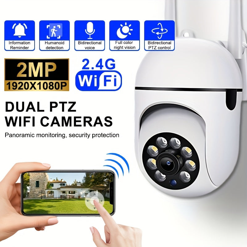 1pc THIRYWO 1080P Wi-Fi Security Camera is the perfect solution for indoor surveillance. With color night vision, two-way audio, and AI intelligent motion detection, you can trust that your space is always protected. This camera is USB powered and