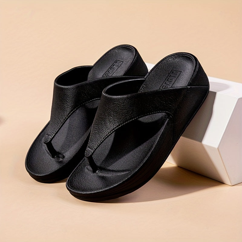 Women's Summer Platform Flip-flops with Anti-slip Soft Sole