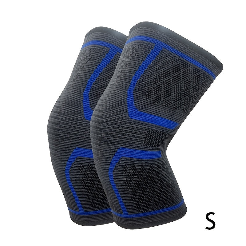 2-Pack Compression Anti-Slip Knee Pads for Running, Cycling, Weightlifting Fitness Training, Warm Knee Brace, Multiple Colors Available