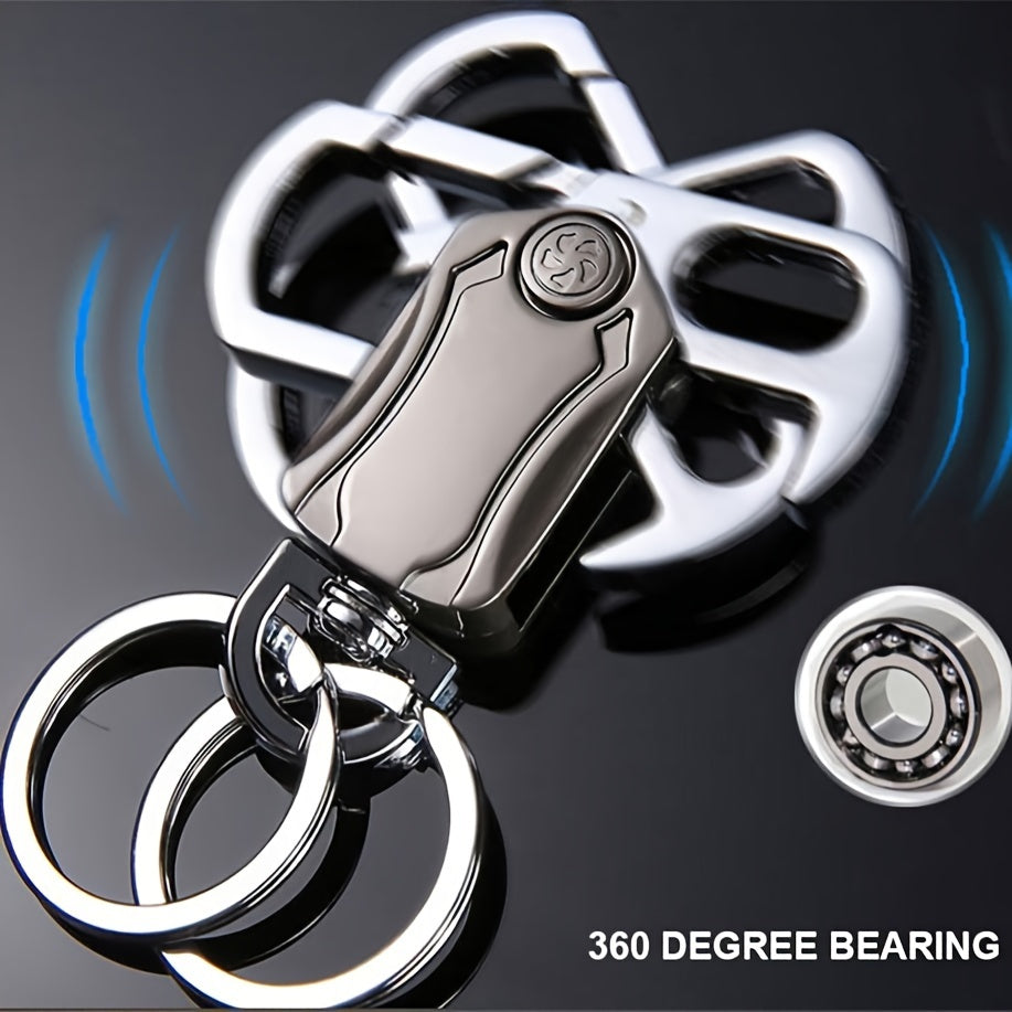 Multipurpose Keychain with Spinner, Opener, Key Holder, Knife and Phone Stand