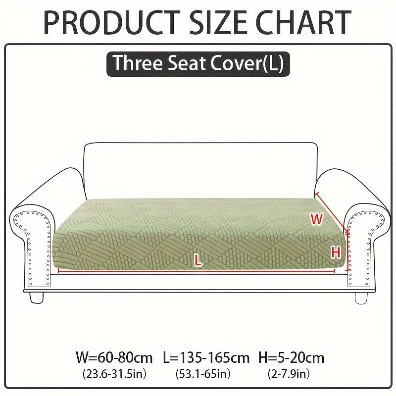 Modern polar fleece jacquard sofa slipcover with elastic band for a fitted look. Machine washable and pet-friendly. Fits sectional, armchair, loveseat, 3-seater, and 4-seater sofas. Includes armrest covers. Great Christmas gift idea.