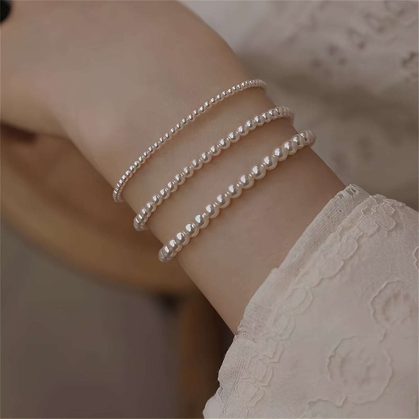 Chic Freshwater Pearl Bracelet Set for Women - Delightfully Simple Style, Ideal for Everyday or Special Occasions, Versatile Jewelry Gift for Any Season