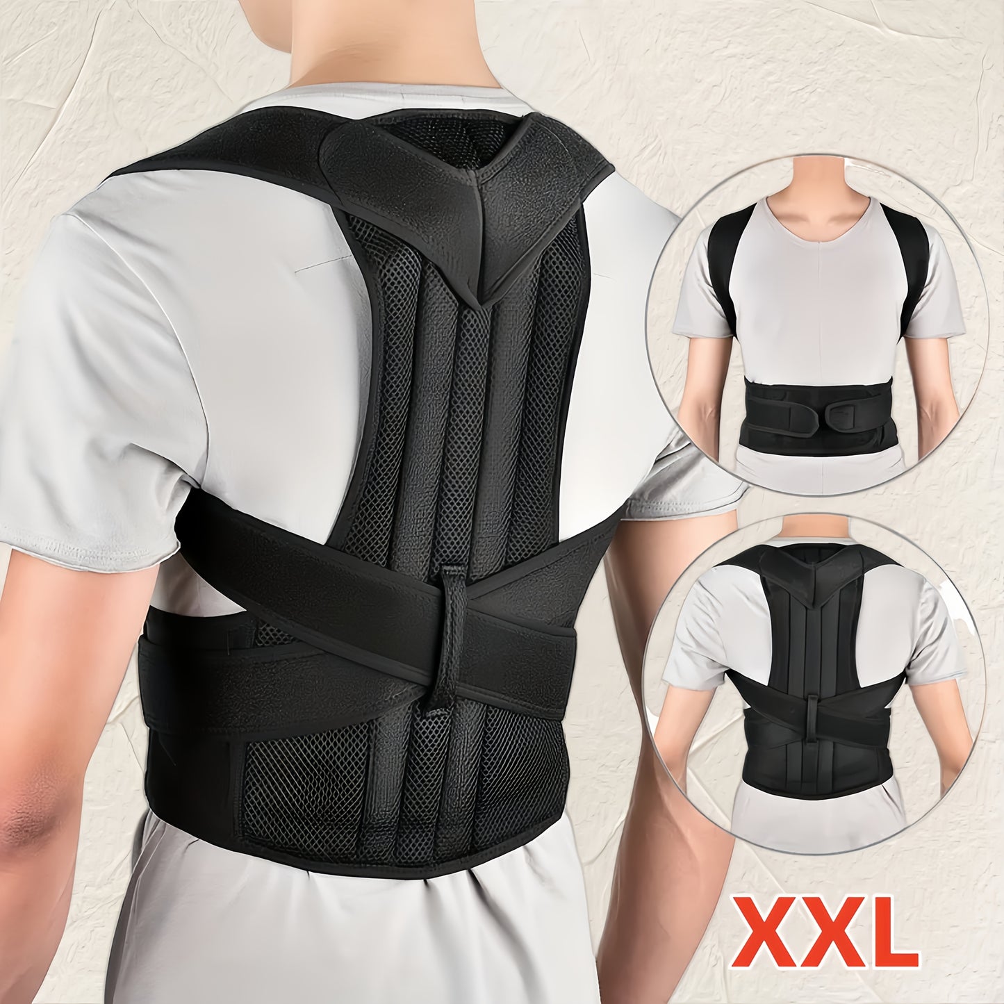 Unisex Adjustable Posture Corrector - Anti-Hunchback Support Strap