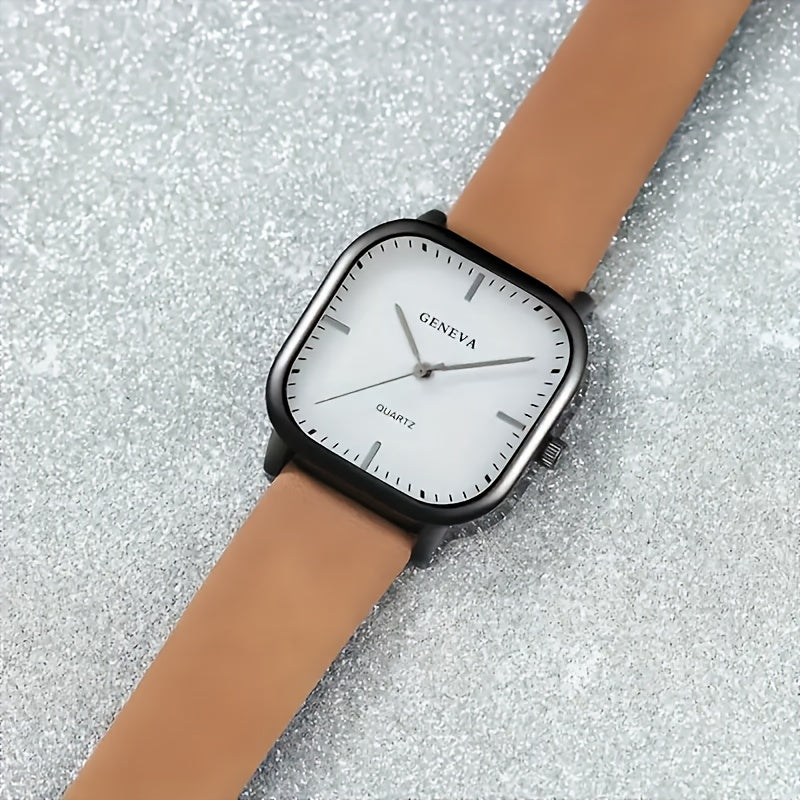 Quartz watch with five pieces