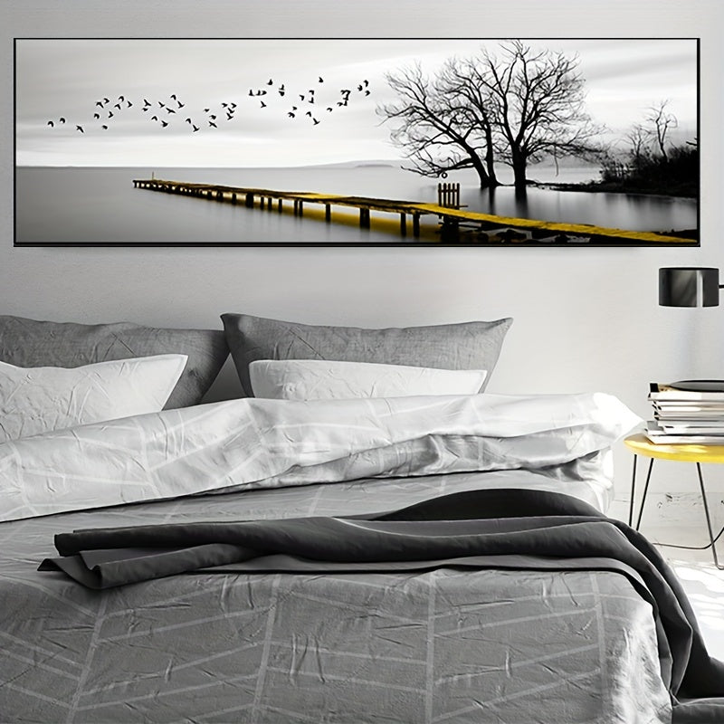 Industrial Style Bridge Scenery HD Canvas Painting Poster - Ideal for Home and Office Decor